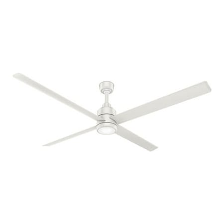Hunter Hunter TRAK Modern Commercial Ceiling Fan w/ Light Kit - 96" - 24887 CFM - Fesh White 76025